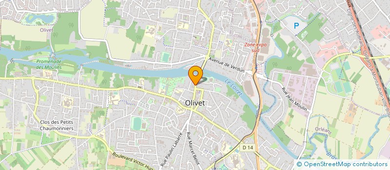 localisation de l'entreprise ERGOLINE OLIVET à OLIVET