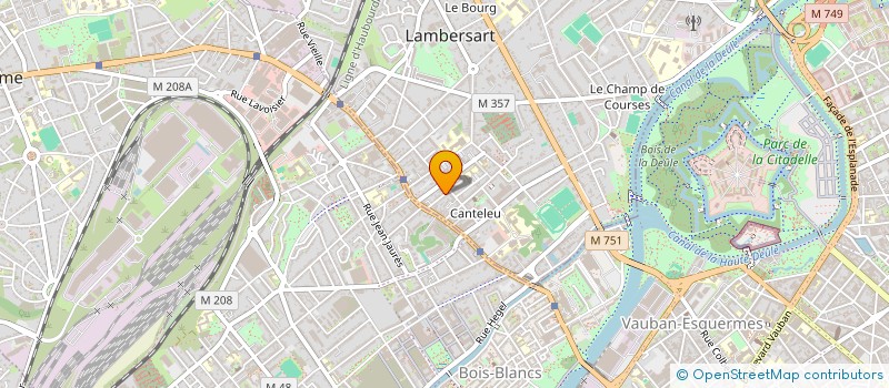 localisation de l'entreprise ERGOLINEA à LAMBERSART