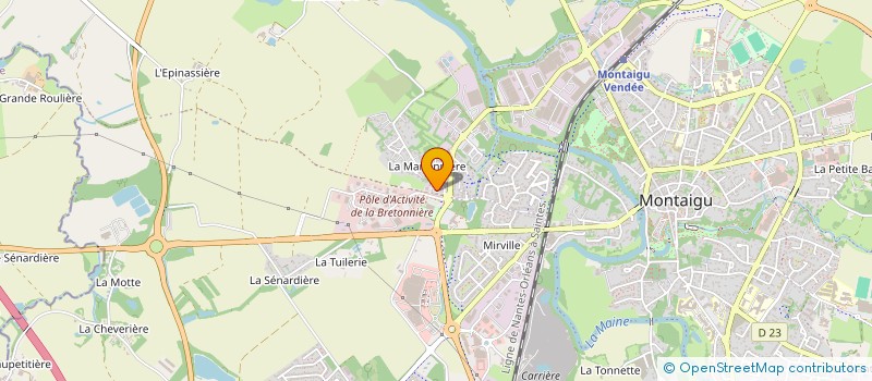 localisation de l'entreprise ERGON à MONTAIGU-VENDEE