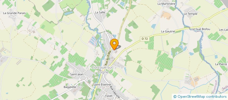 localisation de l'entreprise ERGON BM AGENCEMENT  CORCOUE-SUR-LOGNE