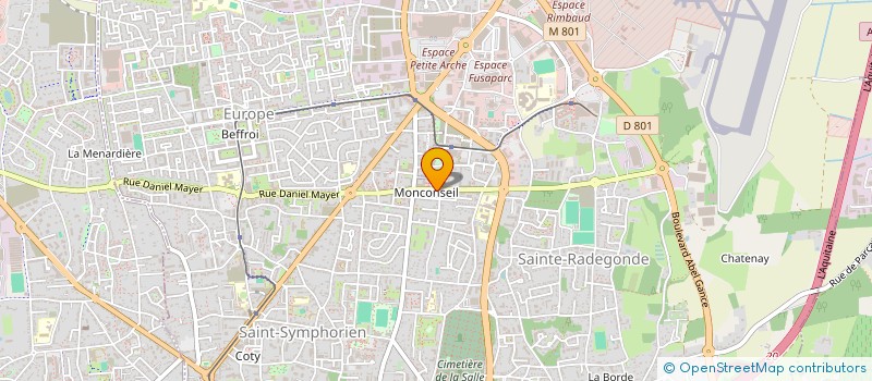localisation de l'entreprise ERGONIUM à TOURS