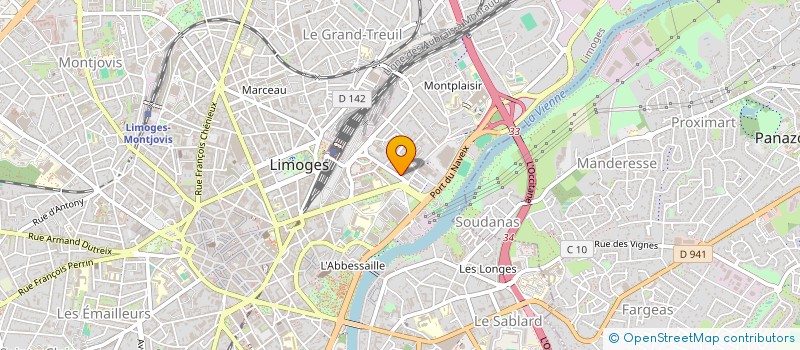 localisation de l'entreprise ERGONOMIE LOGISTIQUE BUREAUTIQUE ORGANISATION ET WORKFLOW à LIMOGES
