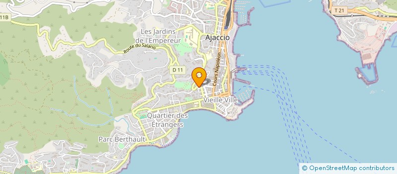 localisation de l'entreprise ERGONOMIE & QHSE SOLUTIONS à AJACCIO