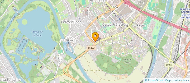 localisation de l'entreprise ERGOOS à CERGY