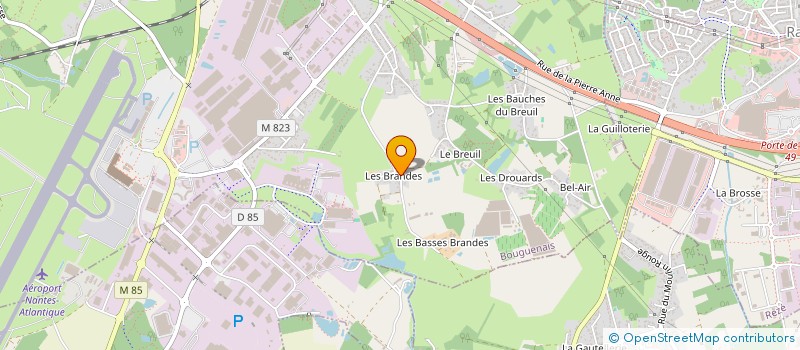 localisation de l'entreprise ERGOPE  BOUGUENAIS