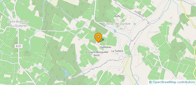localisation de l'entreprise ERGOPREVENTION à LISTRAC-DE-DUREZE