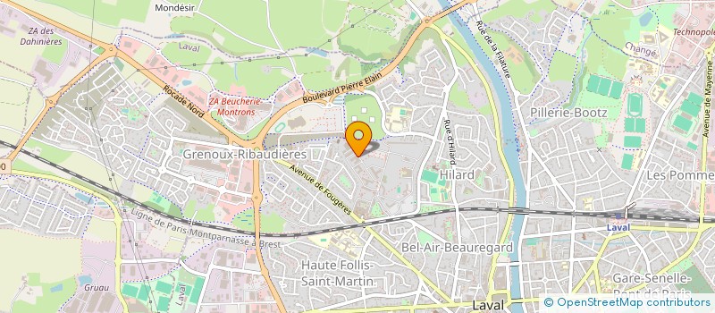localisation de l'entreprise ERGOS-KINES LAVALLOIS CORPORATION à LAVAL