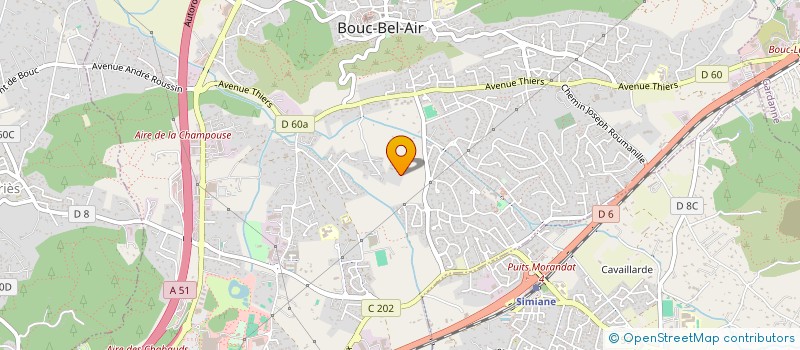 localisation de l'entreprise ERGOSANTE PACA à BOUC-BEL-AIR