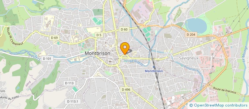 localisation de l'entreprise ERGOT42  MONTBRISON