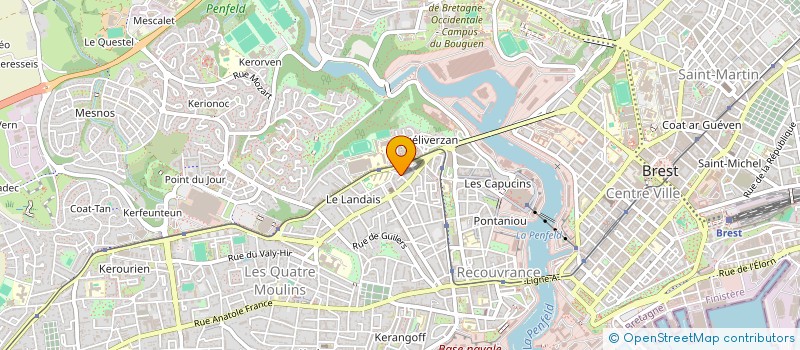 localisation de l'entreprise ERGOTHERAPIE TECHNIQUES ET CONSEILS à BREST