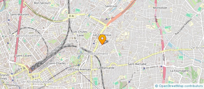 localisation de l'entreprise ERGOTOP à MARSEILLE