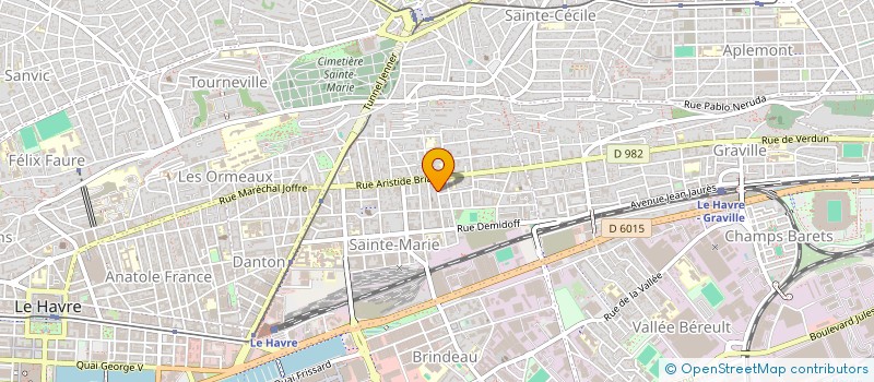 localisation de l'entreprise ERGOWORKS à LE HAVRE