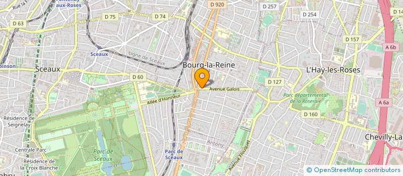 localisation de l'entreprise ERGOZEL à BOURG-LA-REINE