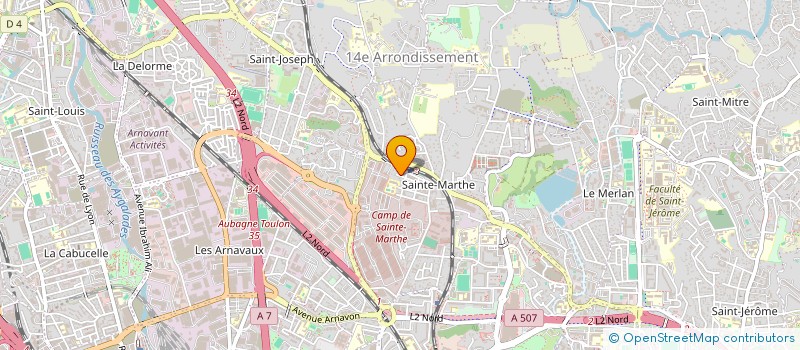 localisation de l'entreprise ERGS à MARSEILLE