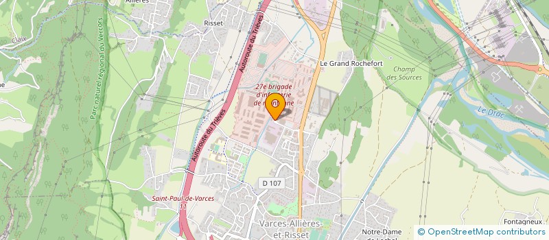 localisation de l'entreprise ERGTP à VARCES-ALLIERES-ET-RISSET