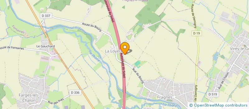 localisation de l'entreprise ERGTTB  FRAGNES-LA LOYERE