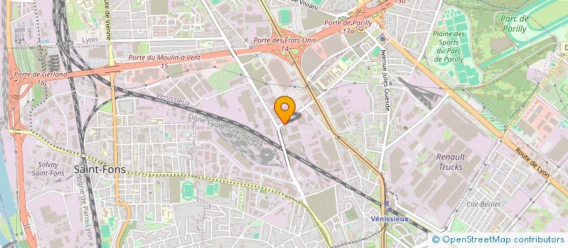 localisation de l'entreprise ERGUN  VENISSIEUX