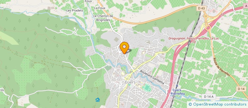 localisation de l'entreprise ERH 83 à CUERS