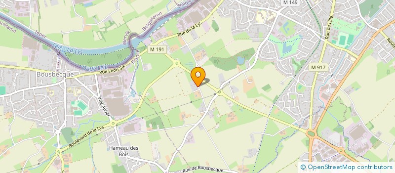 localisation de l'entreprise ERH  HALLUIN