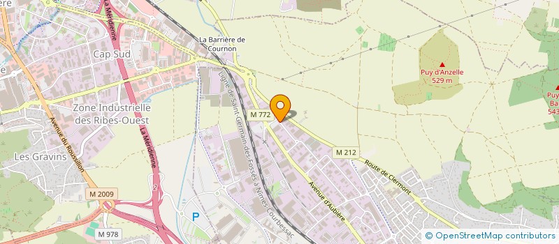 localisation de l'entreprise ERHA INVEST  COURNON-D'AUVERGNE