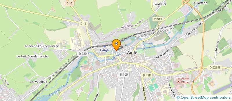 localisation de l'entreprise ERHAN  L'AIGLE