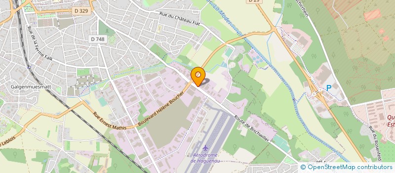 localisation de l'entreprise ERHART EQUIPEMENT  HAGUENAU
