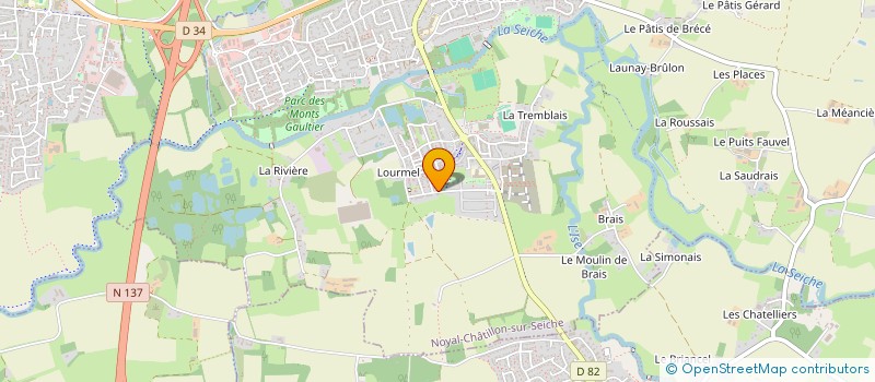 localisation de l'entreprise ERHAS  NOYAL-CHATILLON-SUR-SEICHE