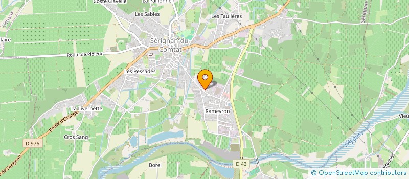 localisation de l'entreprise ERHF  SERIGNAN-DU-COMTAT