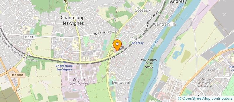 localisation de l'entreprise ERHYD à ANDRESY