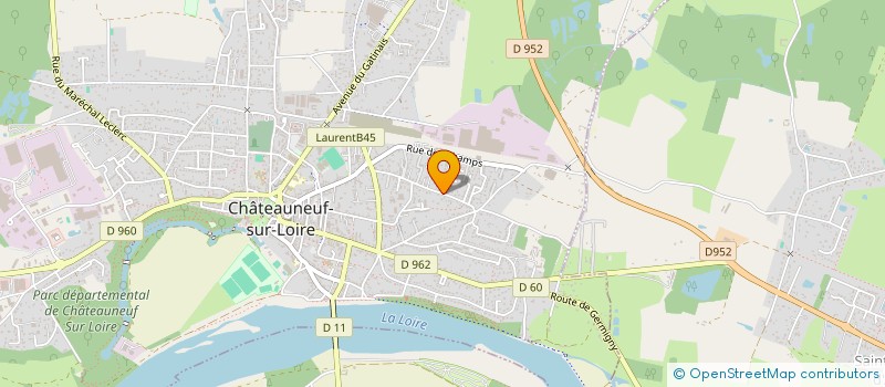 localisation de l'entreprise ERI à CHATEAUNEUF-SUR-LOIRE