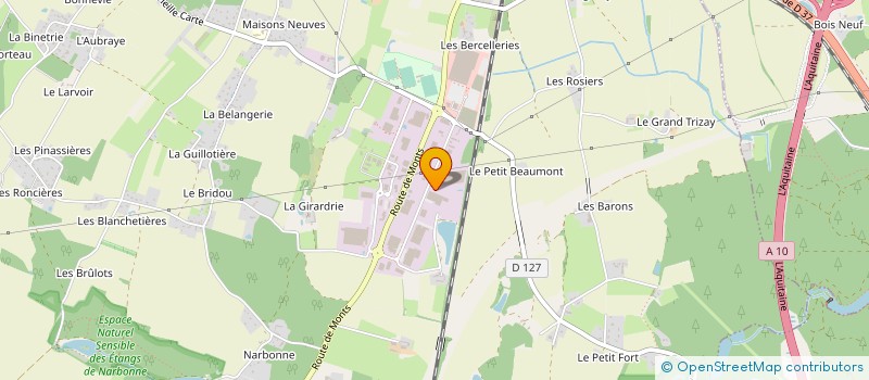 localisation de l'entreprise ERI AUTOMATION à JOUE-LES-TOURS
