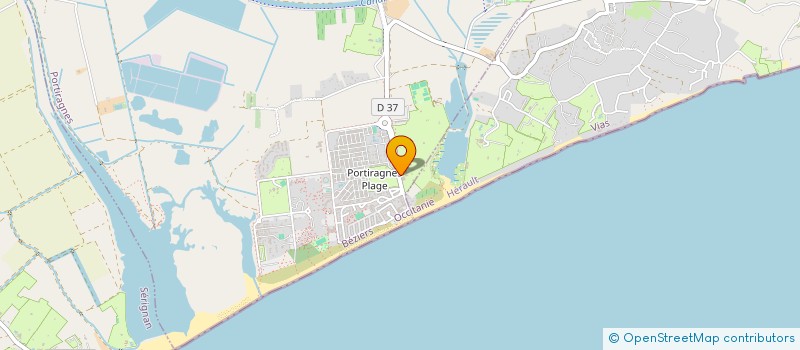 localisation de l'entreprise ERI BE à PORTIRAGNES