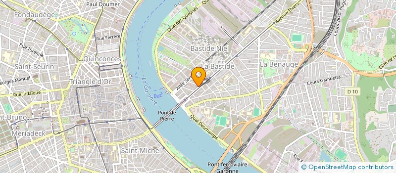 localisation de l'entreprise ERIA à BORDEAUX