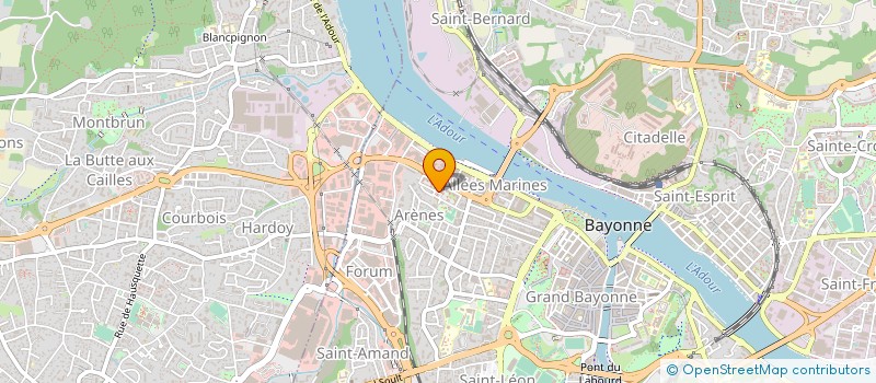 localisation de l'entreprise ERIA PRESTATIONS à BAYONNE