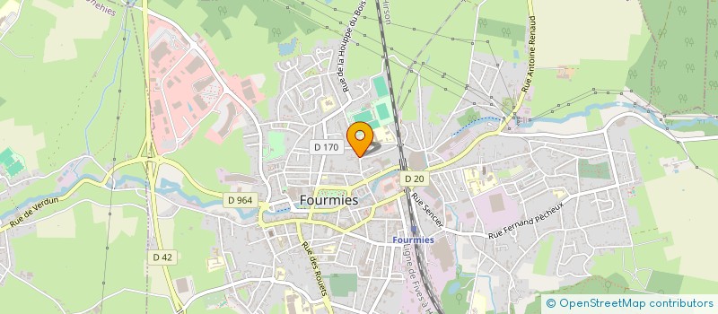 localisation de l'entreprise ERIAM ELORA  FOURMIES