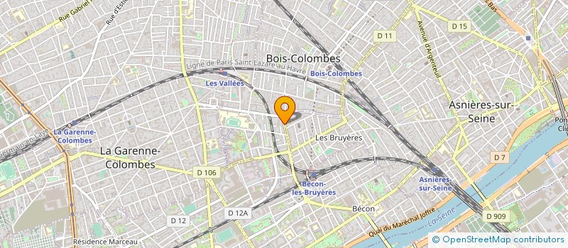 localisation de l'entreprise ERIANNE à BOIS-COLOMBES