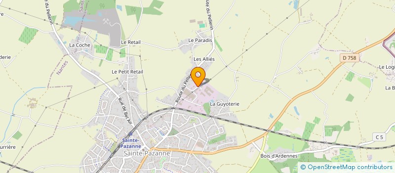localisation de l'entreprise ERIATHYS ENVIRONNEMENT à SAINTE-PAZANNE