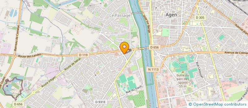 localisation de l'entreprise ERIATON 74  LE PASSAGE