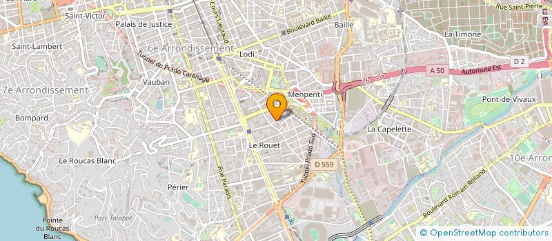 localisation de l'entreprise ERIBAT à MARSEILLE