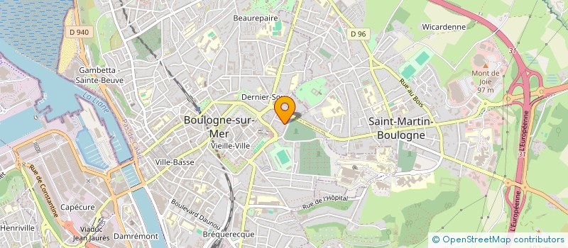 localisation de l'entreprise ERIBEL  BOULOGNE-SUR-MER