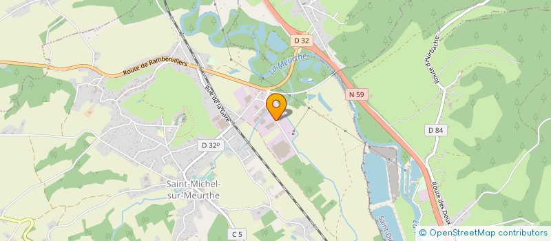 localisation de l'entreprise ERIBEL PROJETS  SAINT-MICHEL-SUR-MEURTHE