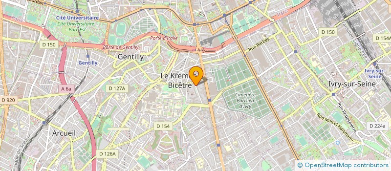 localisation de l'entreprise ERIBOIS & STRUCTURES à LE KREMLIN-BICETRE