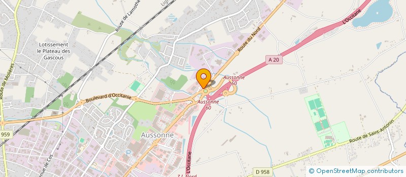 localisation de l'entreprise ERIC  MONTAUBAN