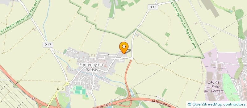 localisation de l'entreprise ERIC  FONTENAY-EN-PARISIS