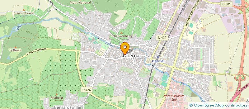 localisation de l'entreprise ERIC ANCONA COIFFURE  OBERNAI