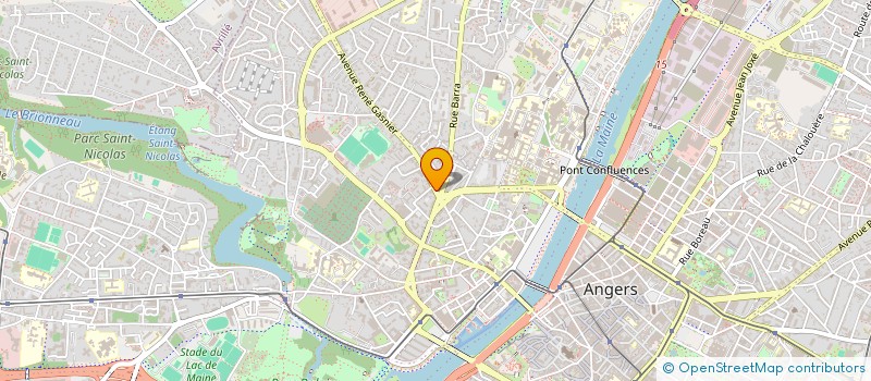 localisation de l'entreprise ERIC-ARNAULD IMMOBILIER à ANGERS
