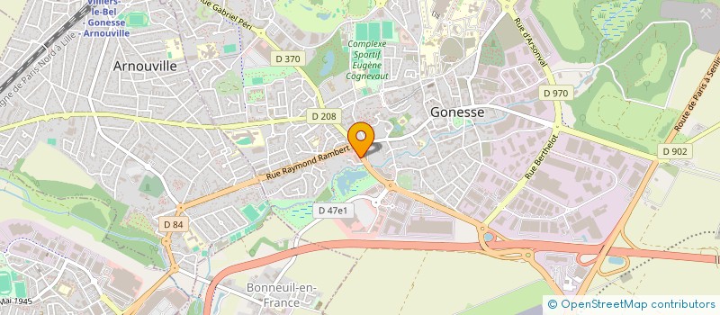 localisation de l'entreprise ERIC BAGOT FINANCES à GONESSE