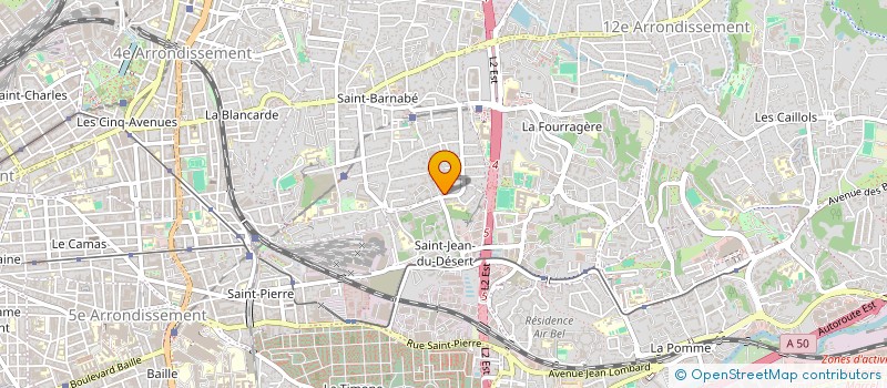 localisation de l'entreprise ERIC BELLETTO à MARSEILLE