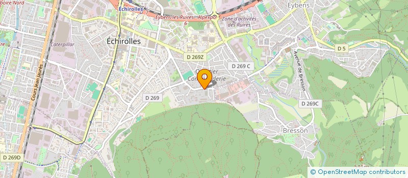 localisation de l'entreprise ERIC BESSON  ECHIROLLES