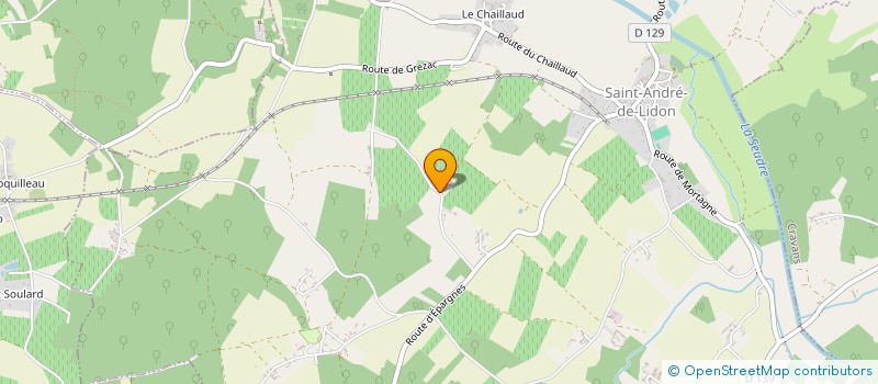 localisation de l'entreprise ERIC BUJARD à SAINT-ANDRE-DE-LIDON